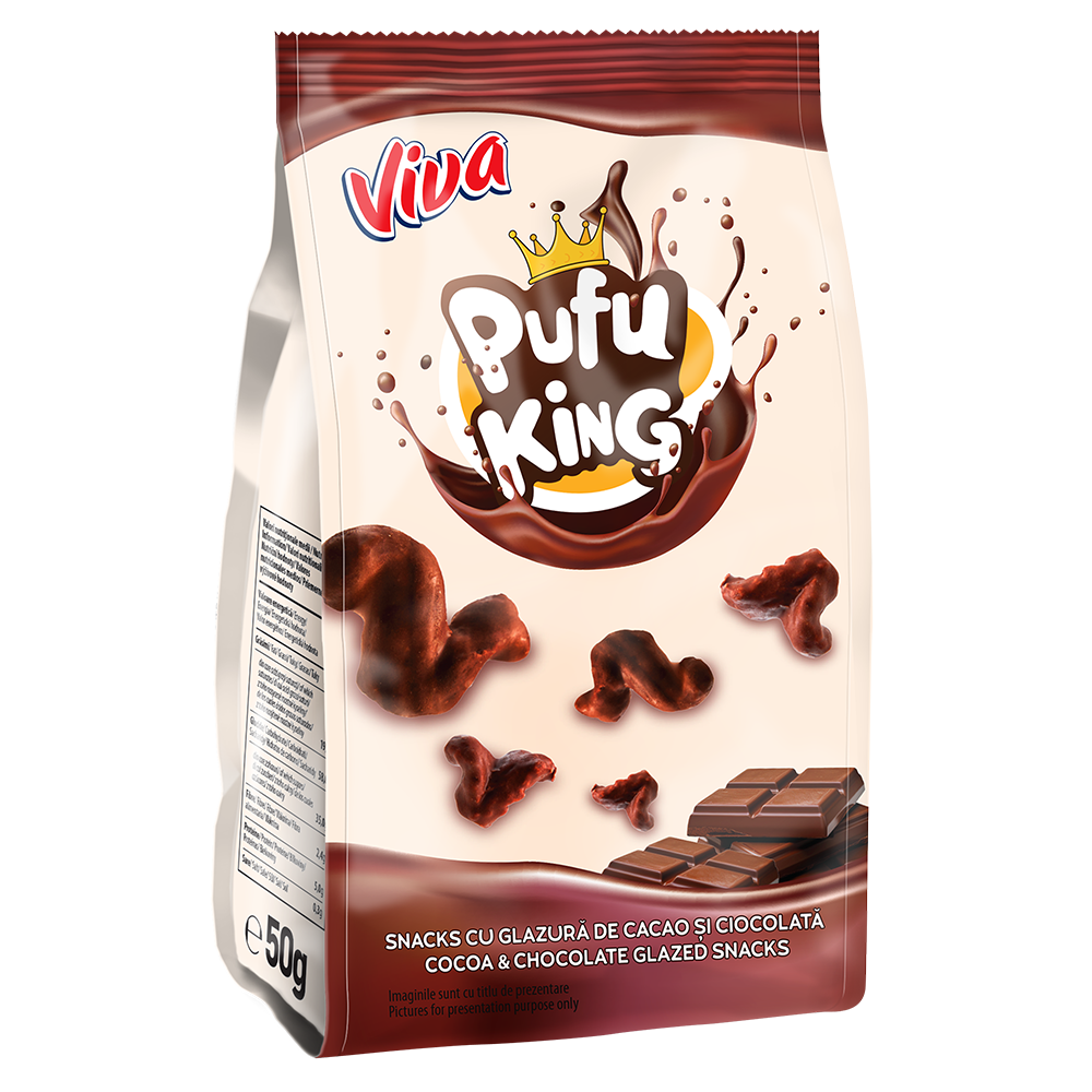 Snacks Pufu King choco 50g VIVA